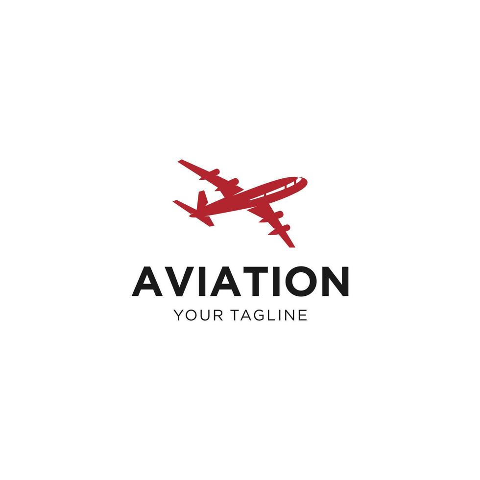 Luftfahrt-Logo-Symbol und Symbolvektorvorlage vektor