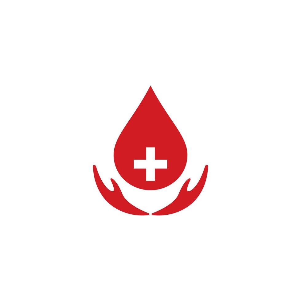 Blut-Logo-Vektor-Symbol-Illustration vektor
