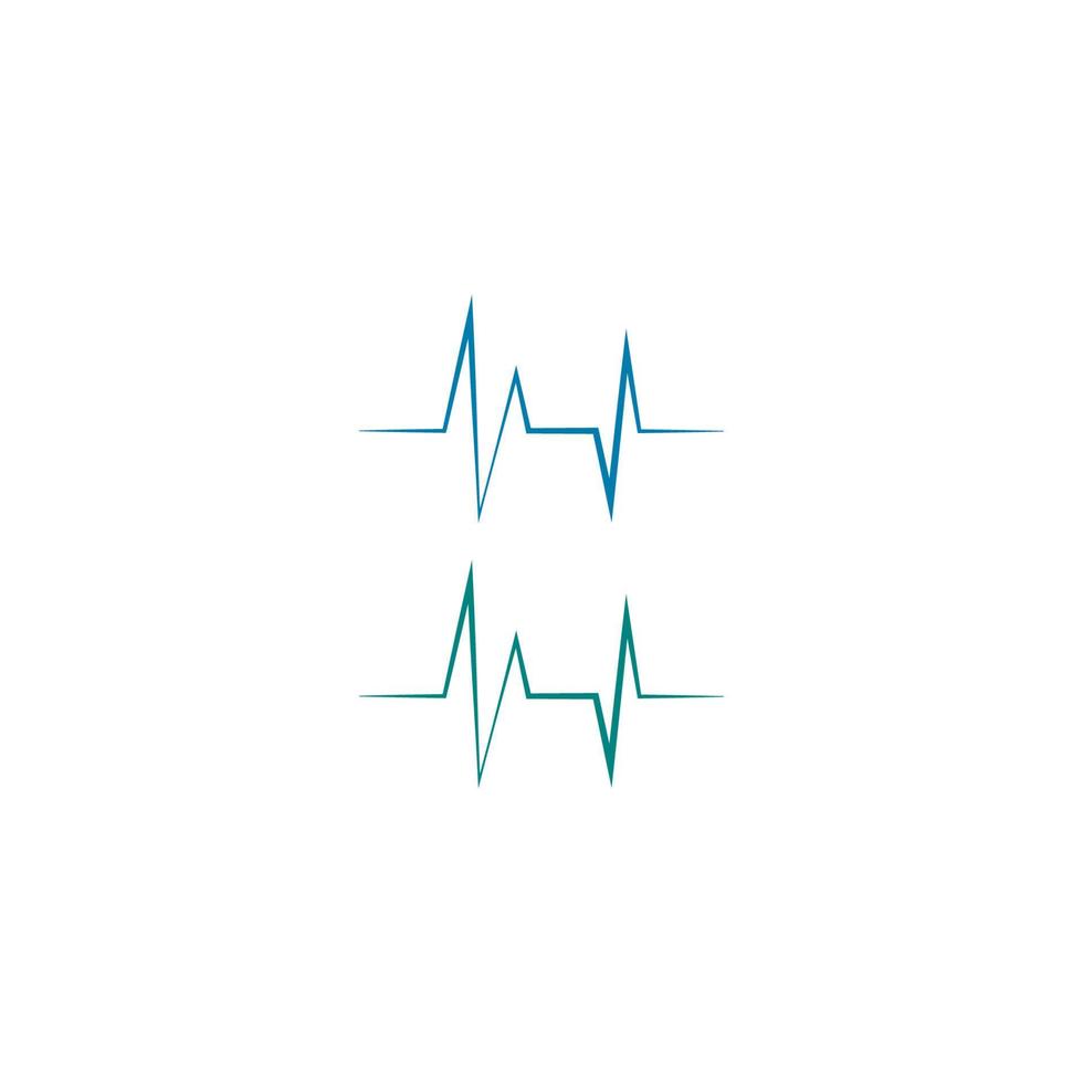 Herzschlag-Kardiogramm-Symbol-Vektor-Logo vektor
