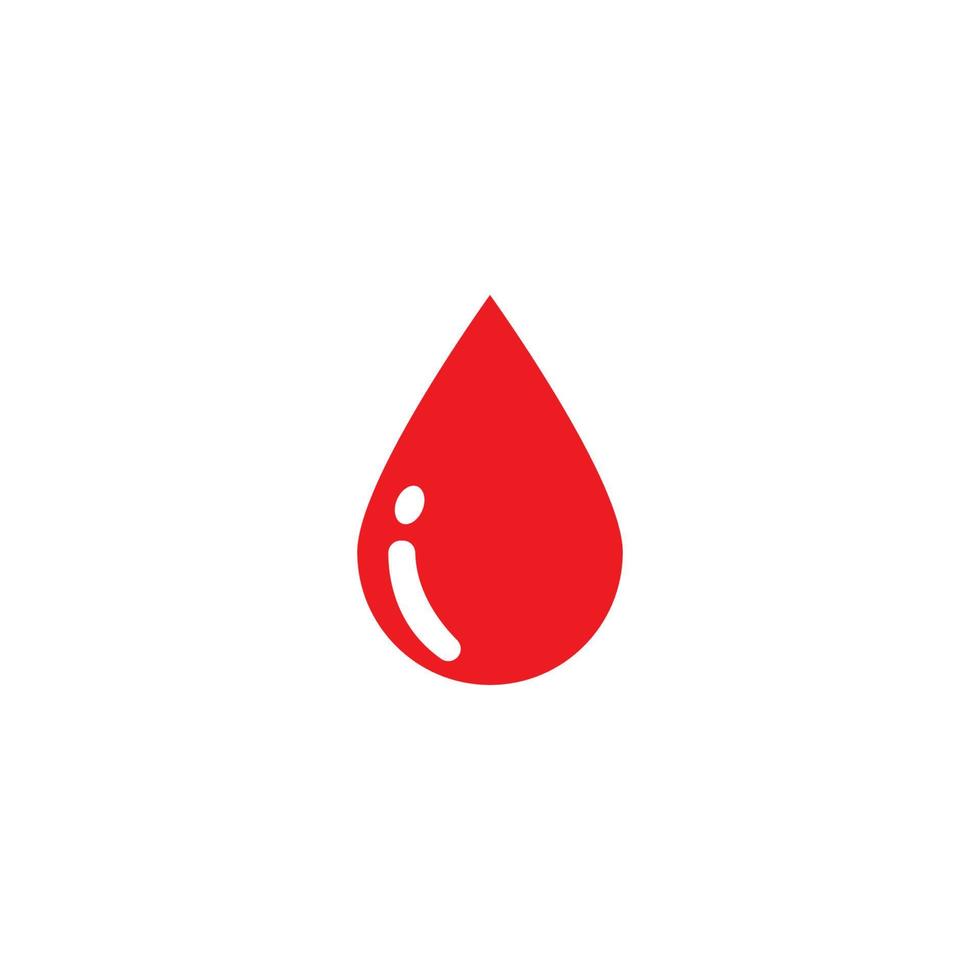 Blut-Logo-Vektor-Symbol-Illustration vektor