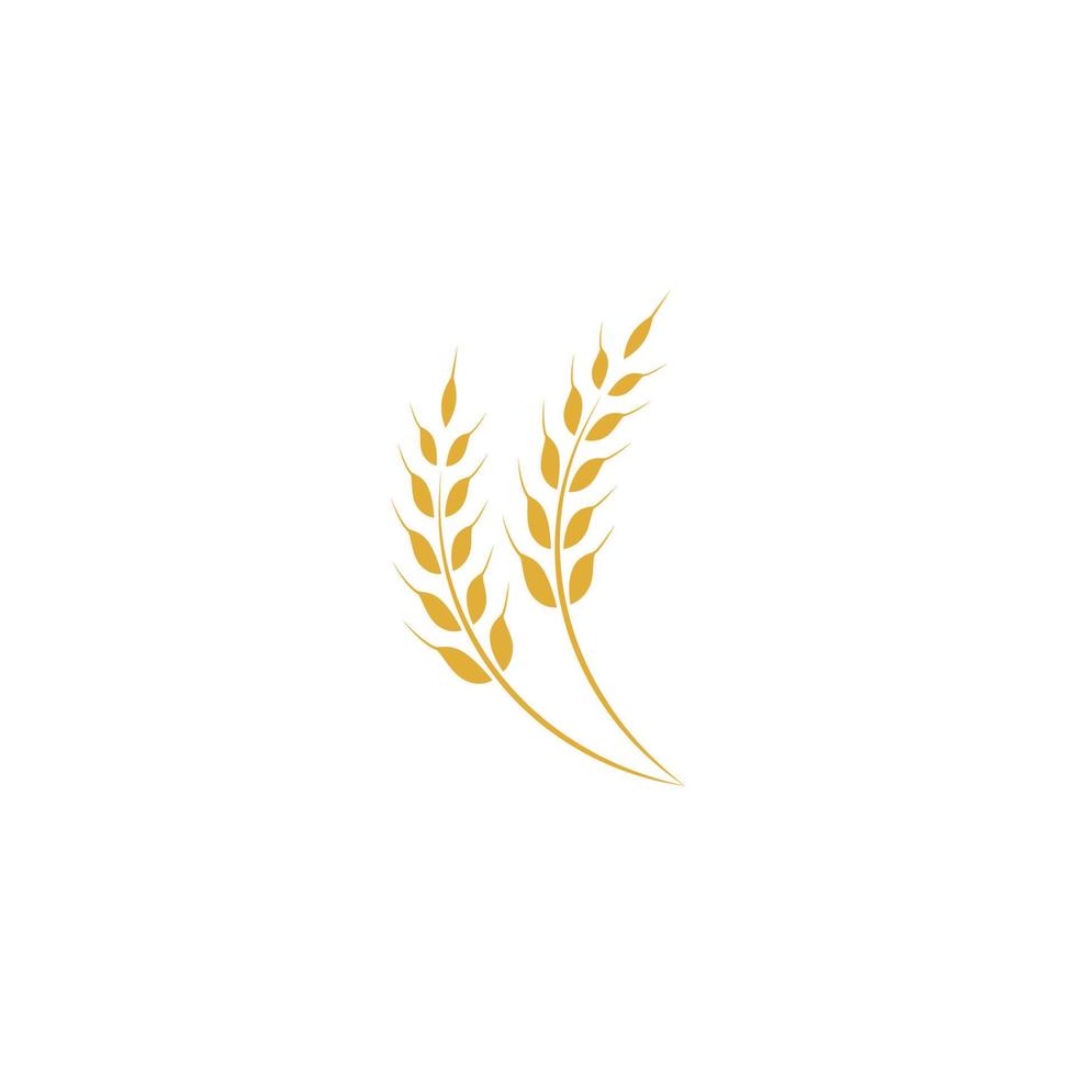 jordbruk vete logotyp mall vektor