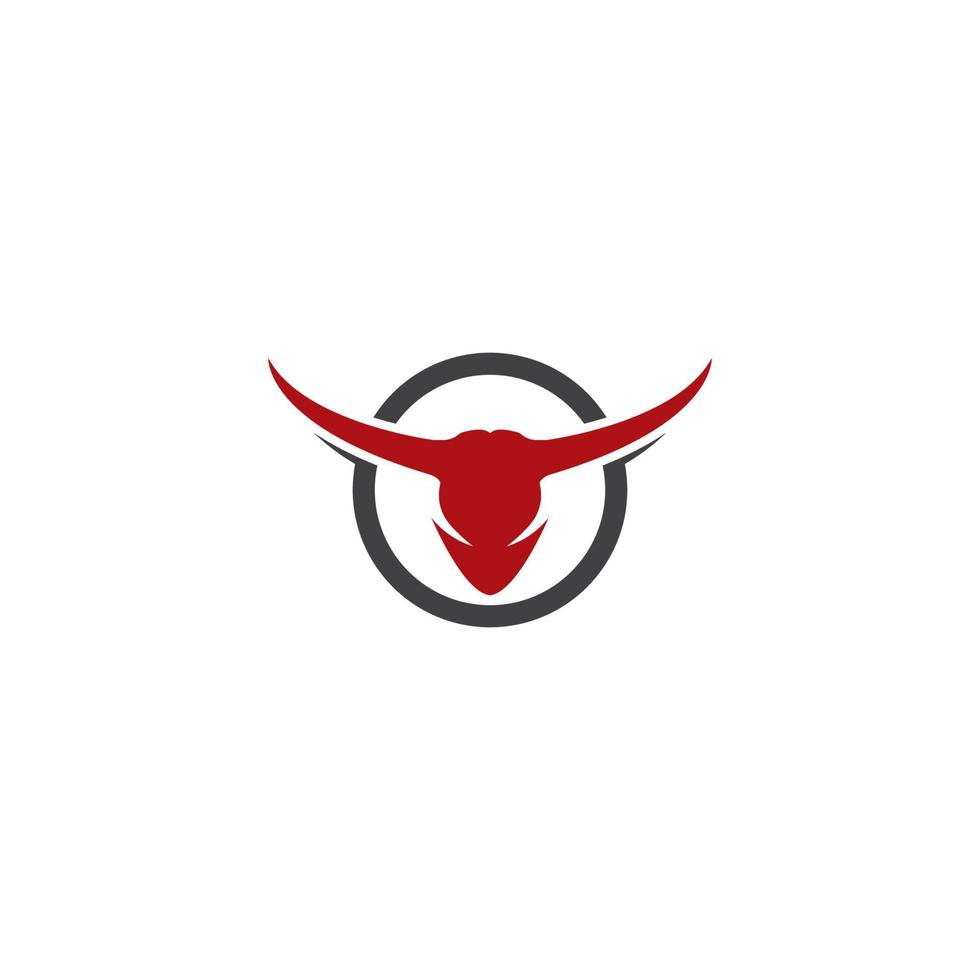 Stierkopf-Logo-Vektor-Symbol-Illustration vektor