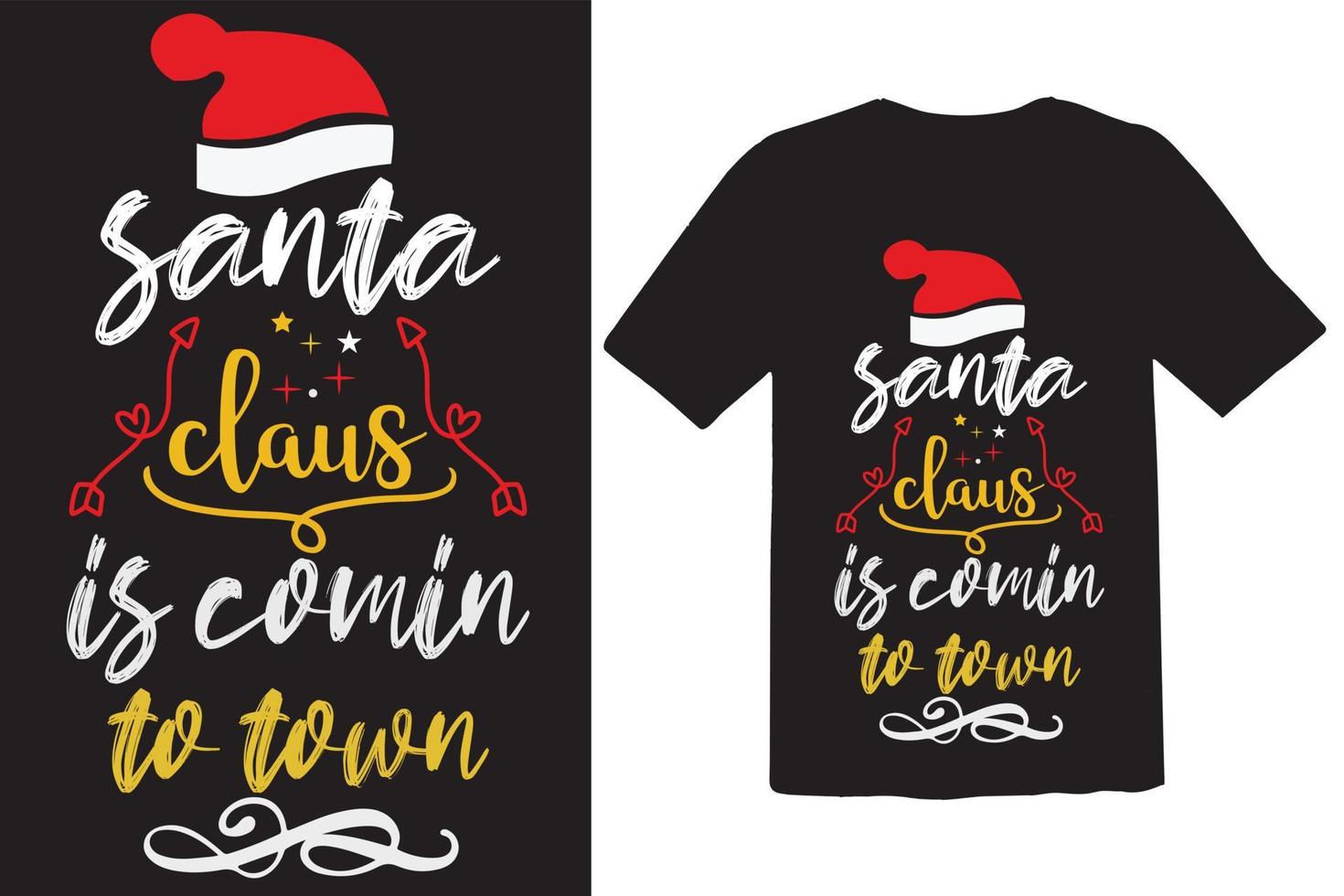 Weihnachts-T-Shirt-Design vektor