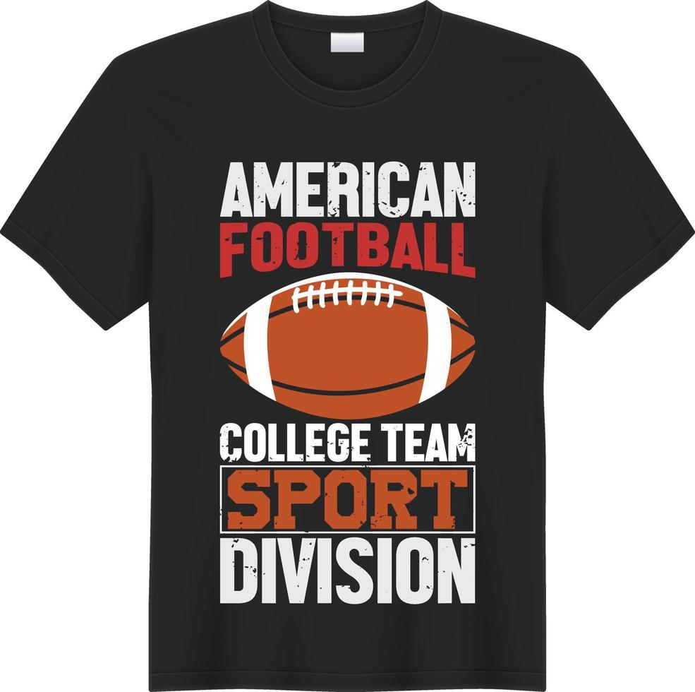 amerikan fotboll t-shirt design vektor