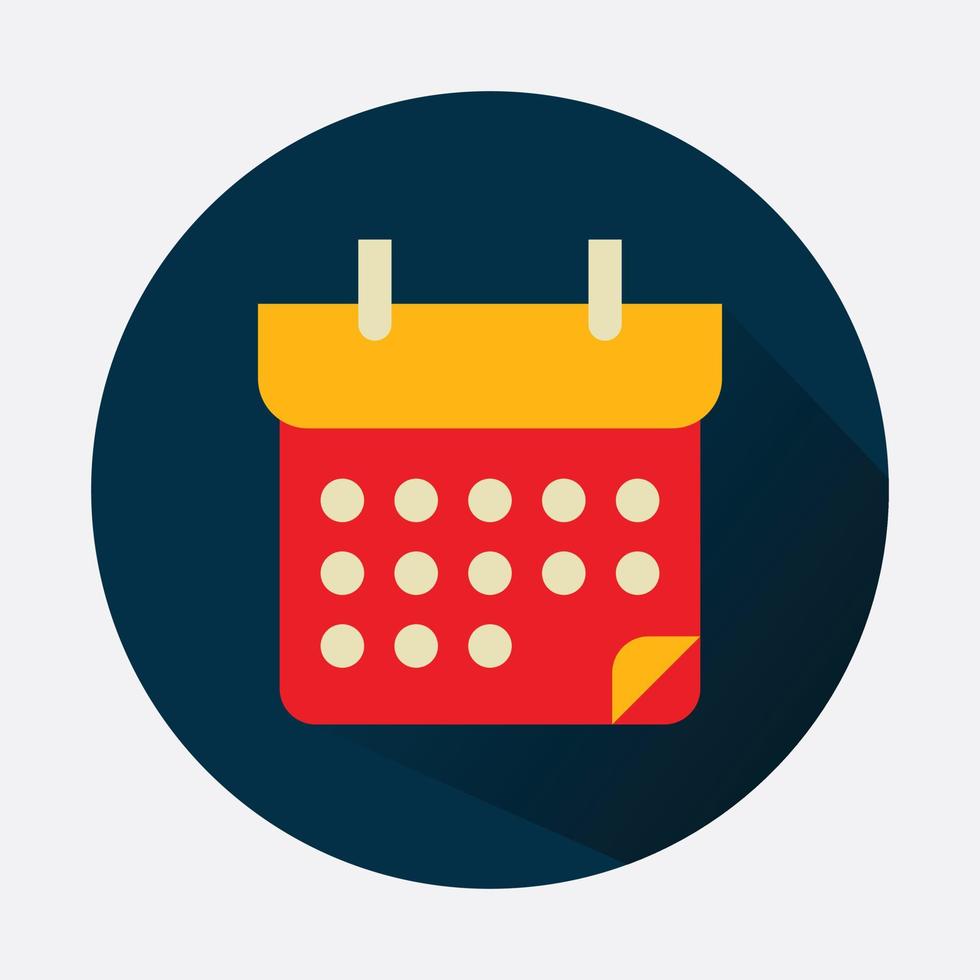 Symbolseite Kalenderplan. Agenda-App, Geschäftstermin, Symbol für Datumsseite. erinnerung, planlinie einfaches zeichen. Veranstalter-Konzept. vektor