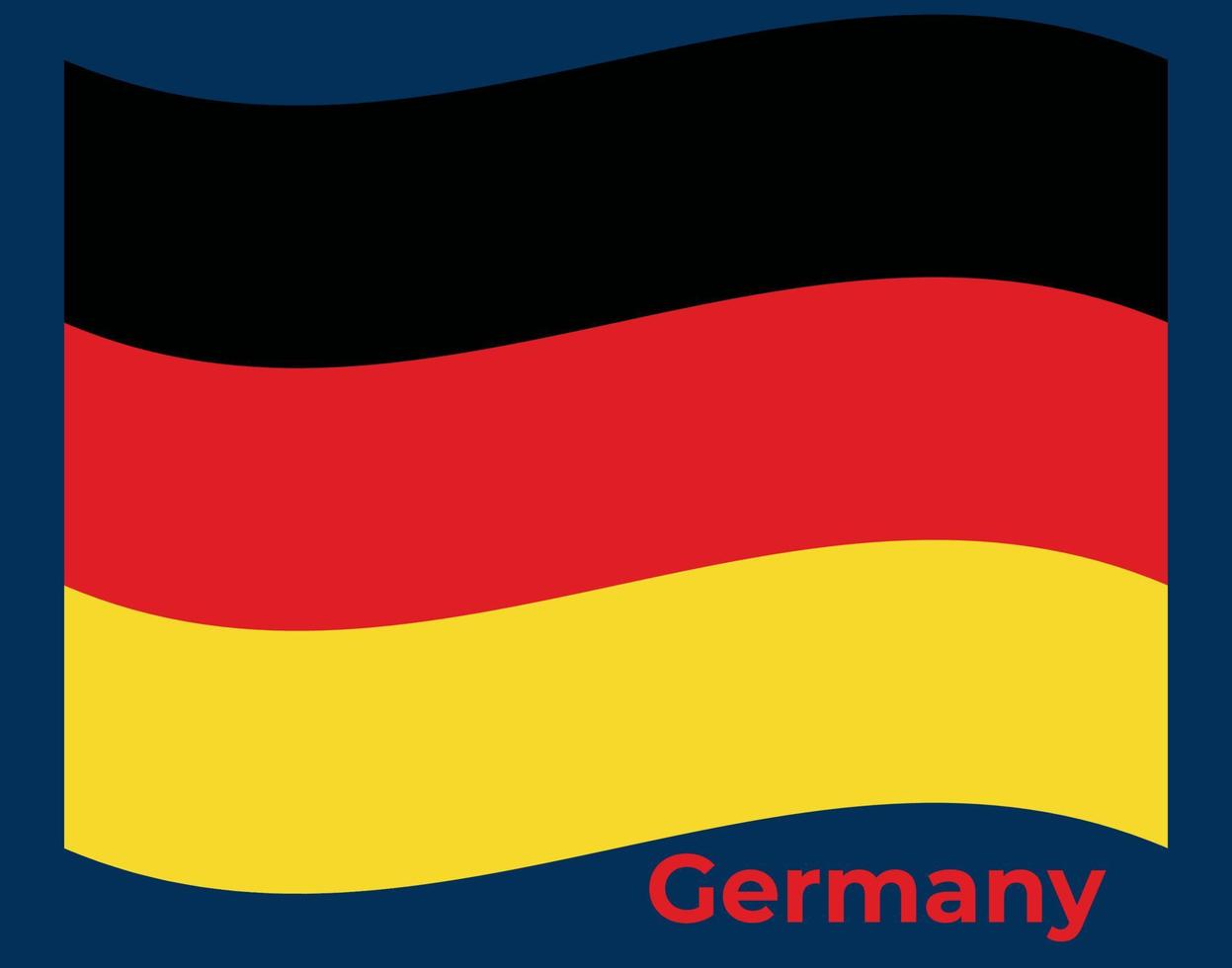 deutschland flagge vektorillustration vektor