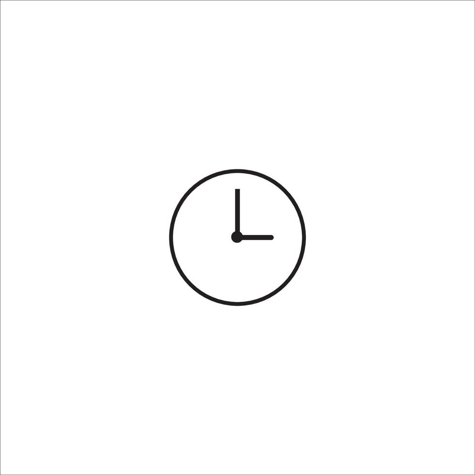 Uhr-Symbol-Logo-Vektor-Design vektor