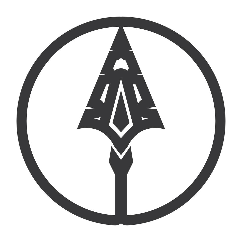 spjut logotyp ikon vektor bild