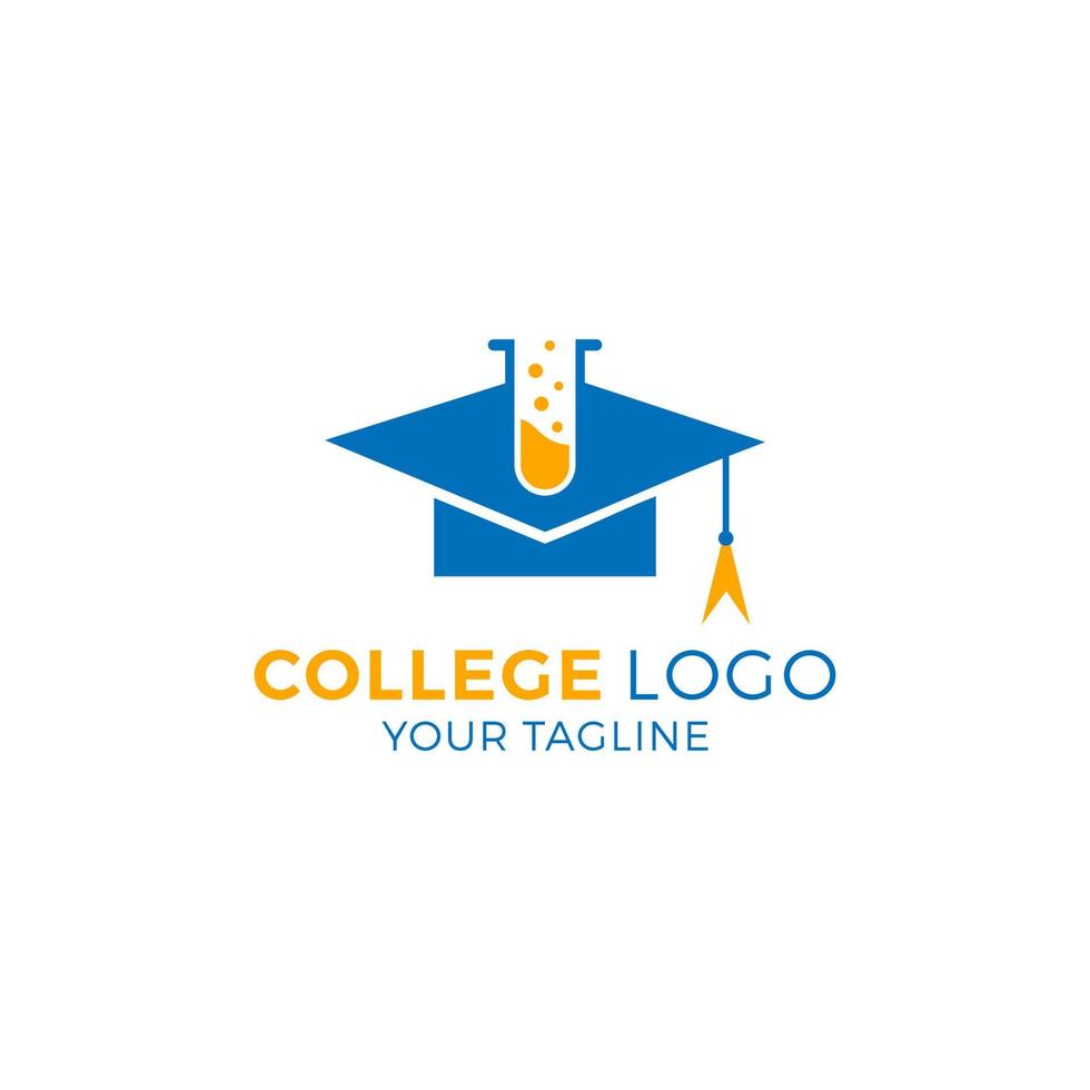 Vektorvorlage für das Logo des Universitätskollegs vektor