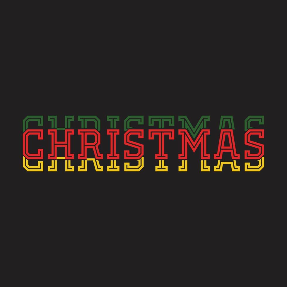 Weihnachts-T-Shirt-Design vektor