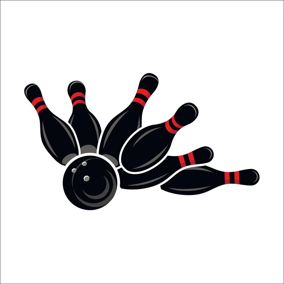 Bowling-Team oder Club-Emblem vektor