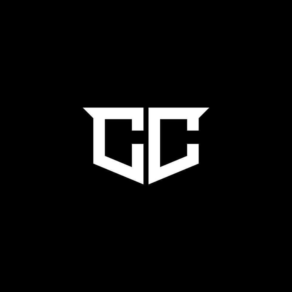 modern första cc logotyp brev enkel och kreativ design begrepp vektor
