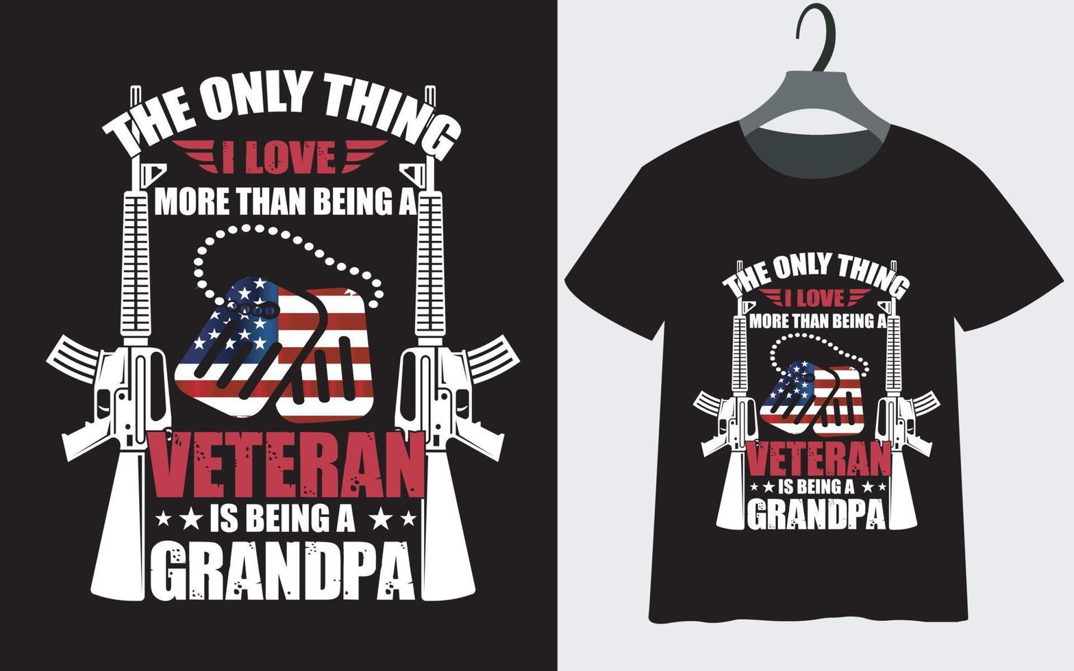 Veteranen-Tag-T-Shirt-Design für Sie vektor