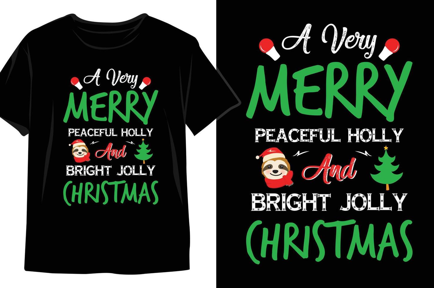 Weihnachts-T-Shirt-Design vektor