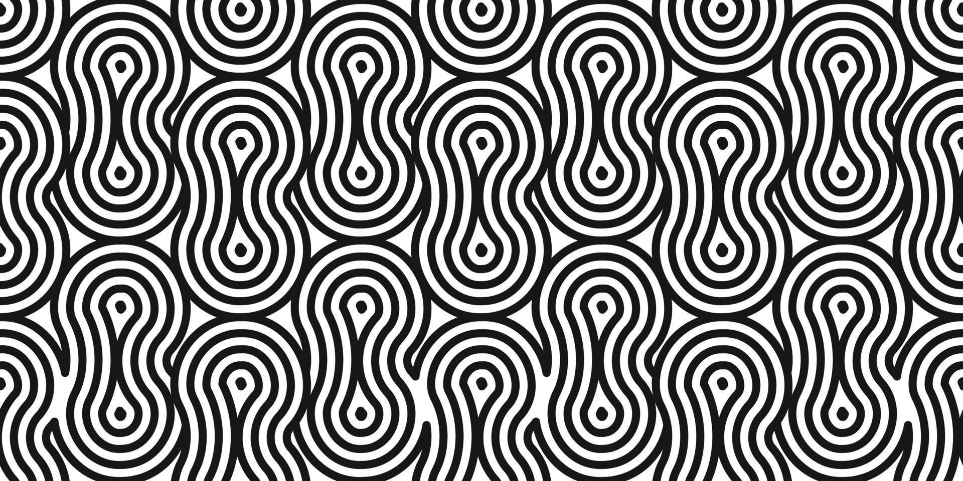 abstrakte geometrische Kreislinien. nahtlose Muster Hintergrunddesign. Vektor-Illustration. Folge10 vektor