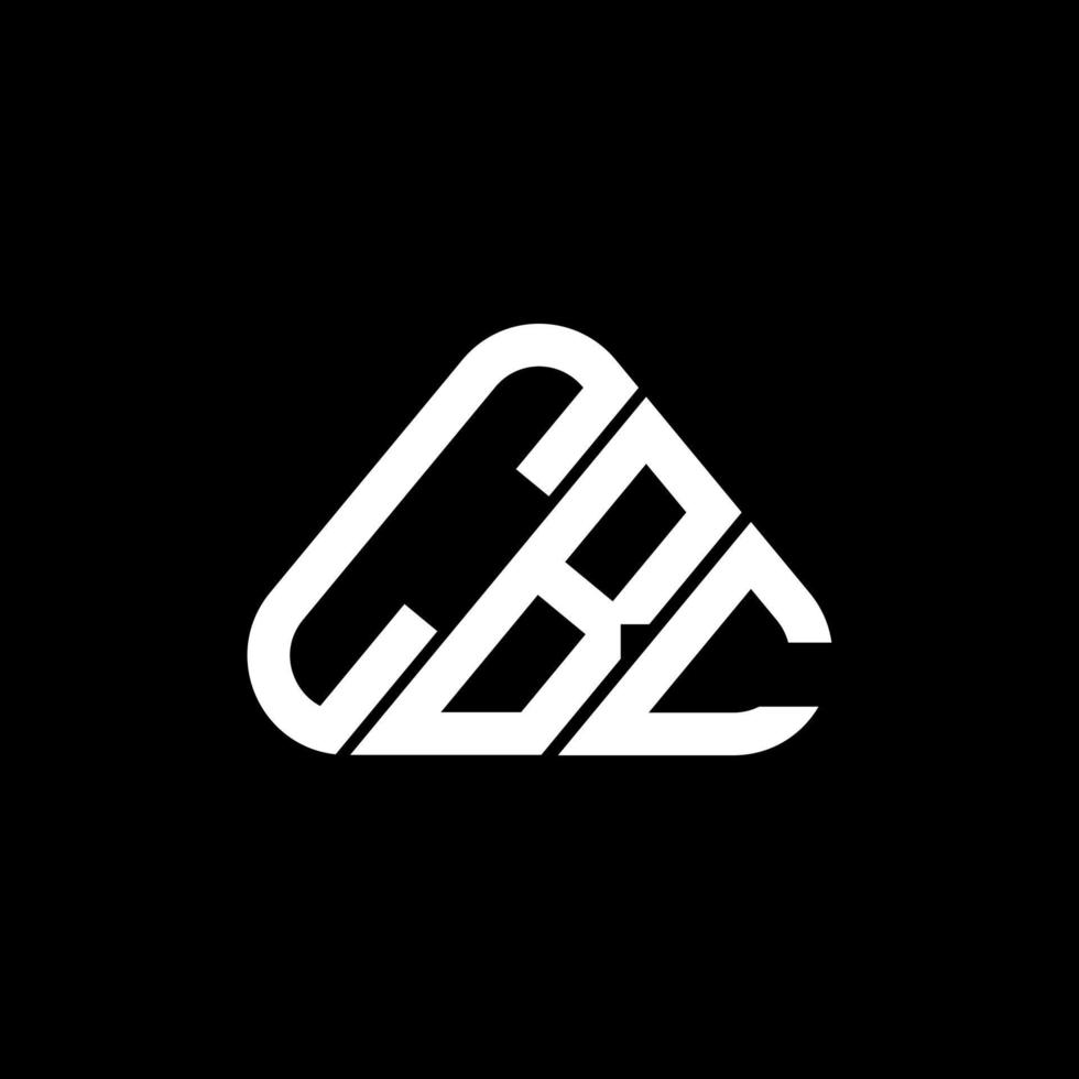 cbc letter logo kreatives Design mit Vektorgrafik, cbc einfaches und modernes Logo in runder Dreiecksform. vektor