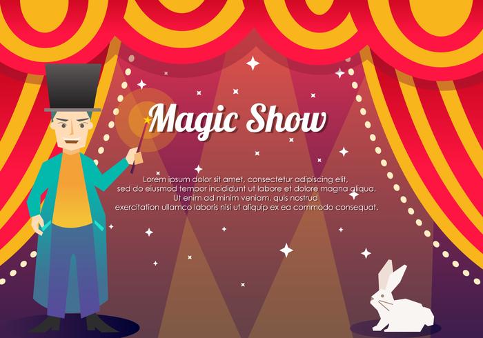 Magic Show mall bakgrund vektor