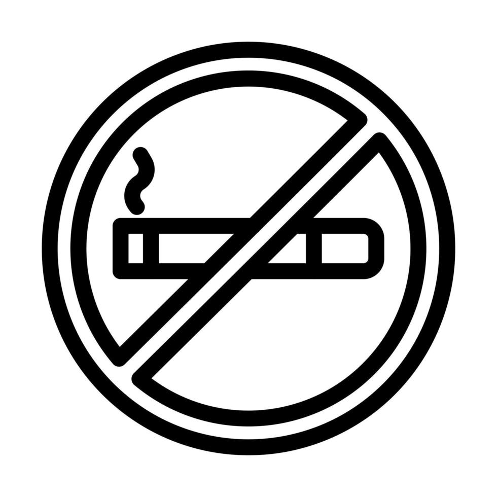 Nej rökning ikon design vektor