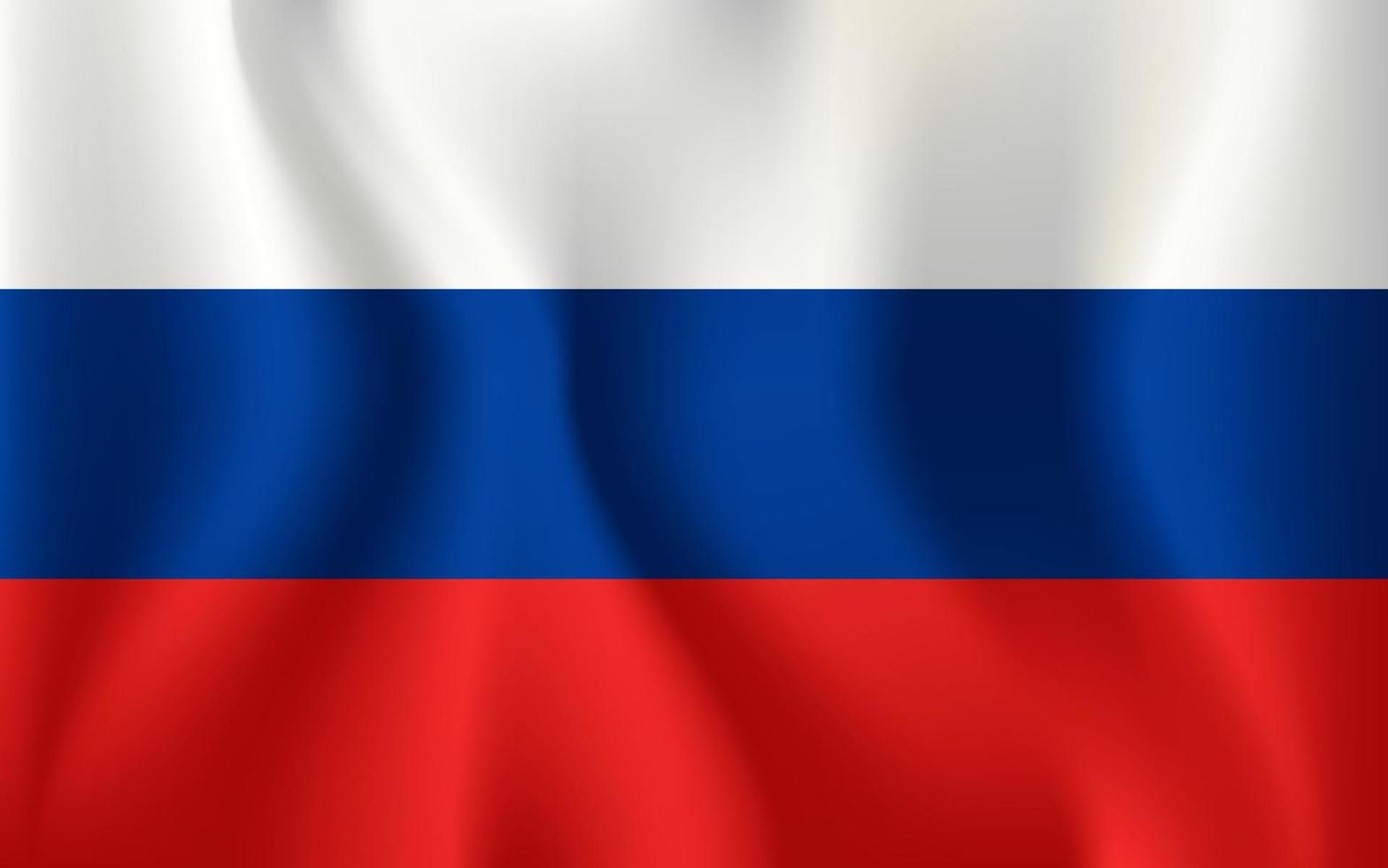 Russland-flagge realistische nationalflagge der russischen