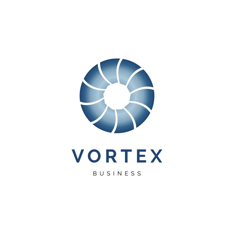 Vortex-Symbol-Logo-Design-Vorlage vektor