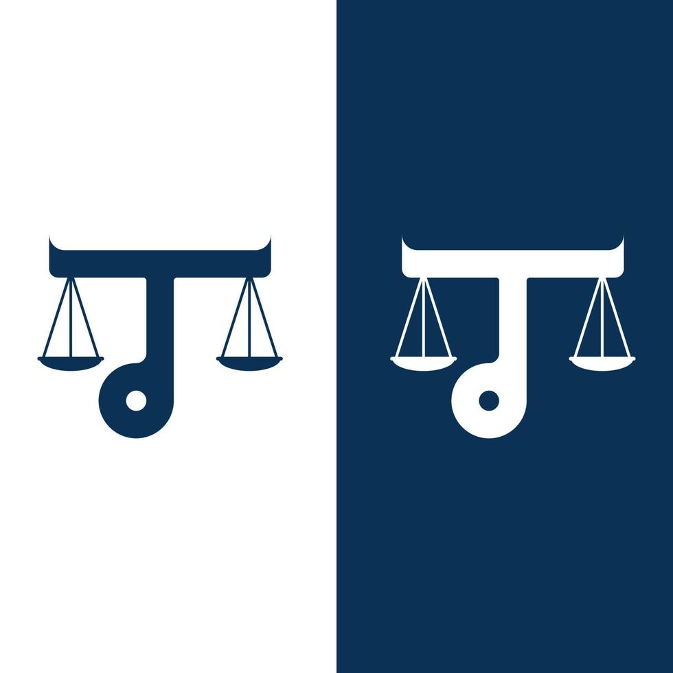 Justiz-Logo-Vektor mit Slogan-Vorlage vektor