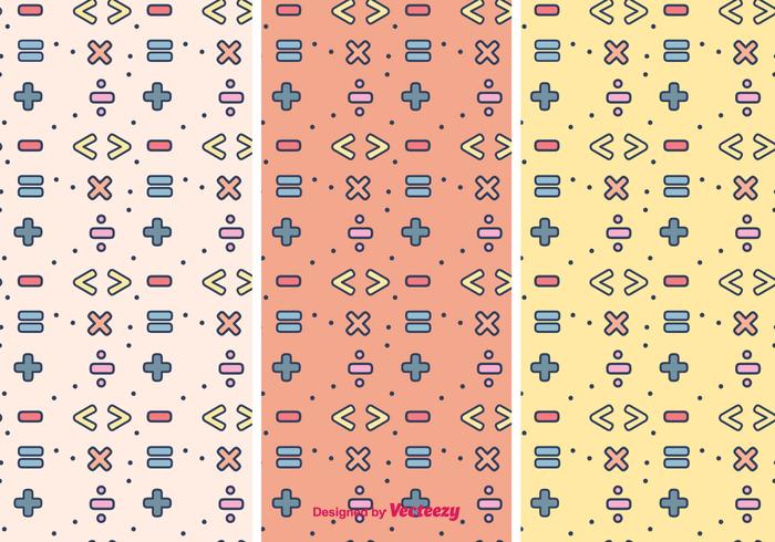 Mathematische Symbole Muster vektor