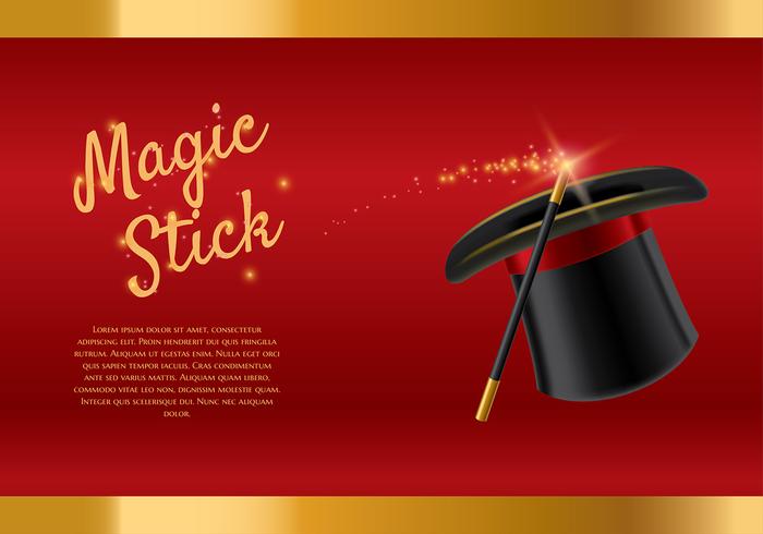 Magic Stick-Vorlage Vektor