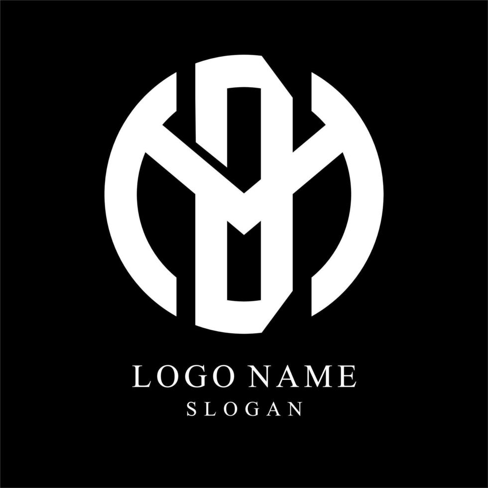 logotyp monogram md vektor