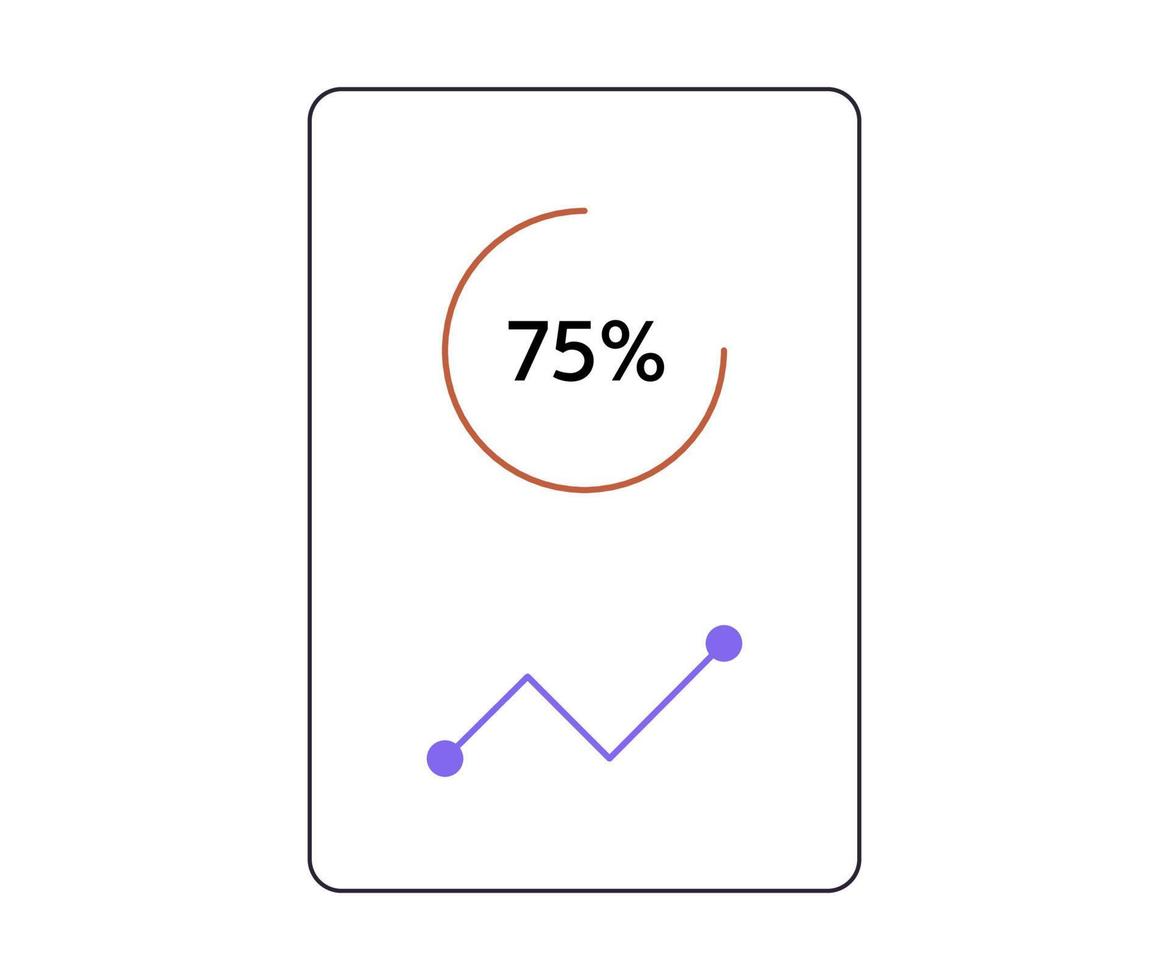 företag data analys och effektiv förvaltning analyserar information, grafer platt vektor illustration.