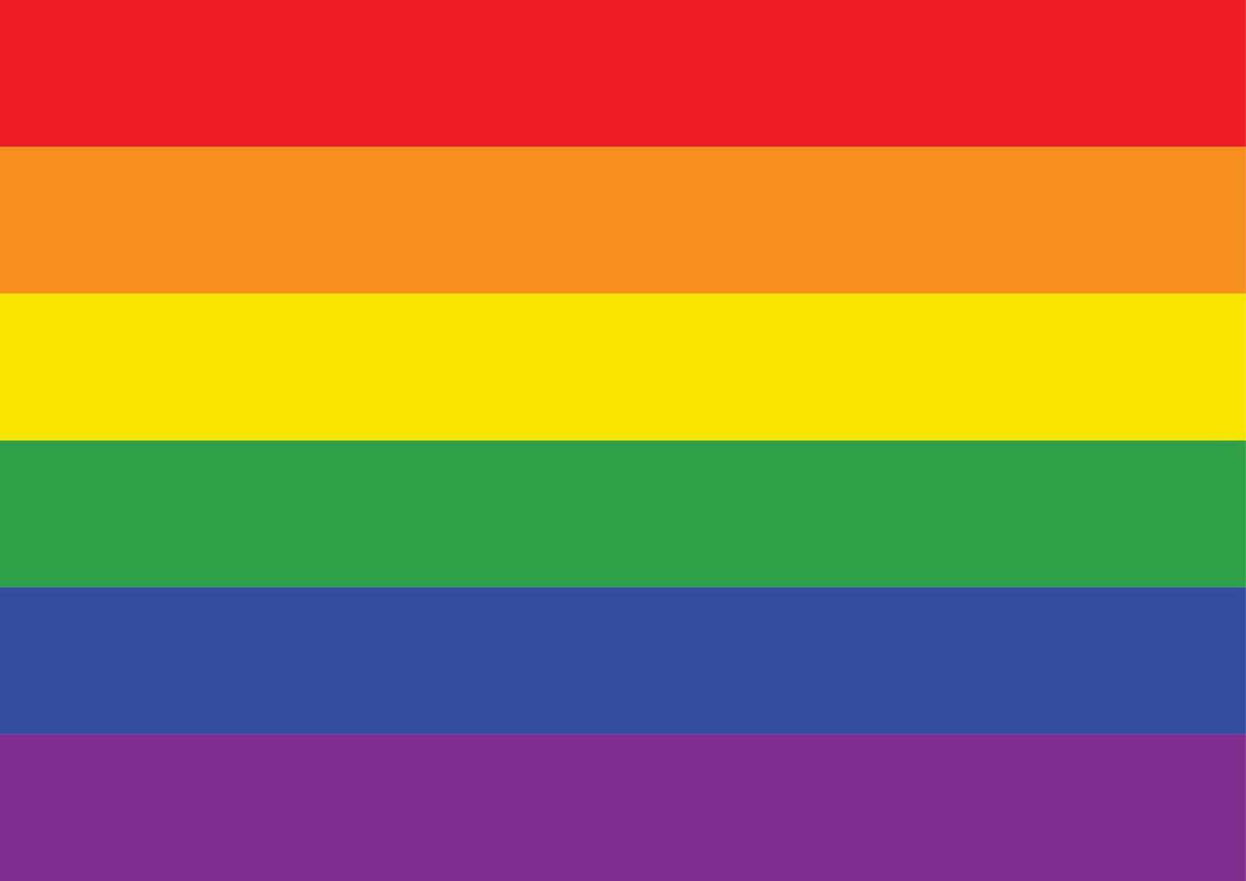 lgbtq regnbåge flagga vektor