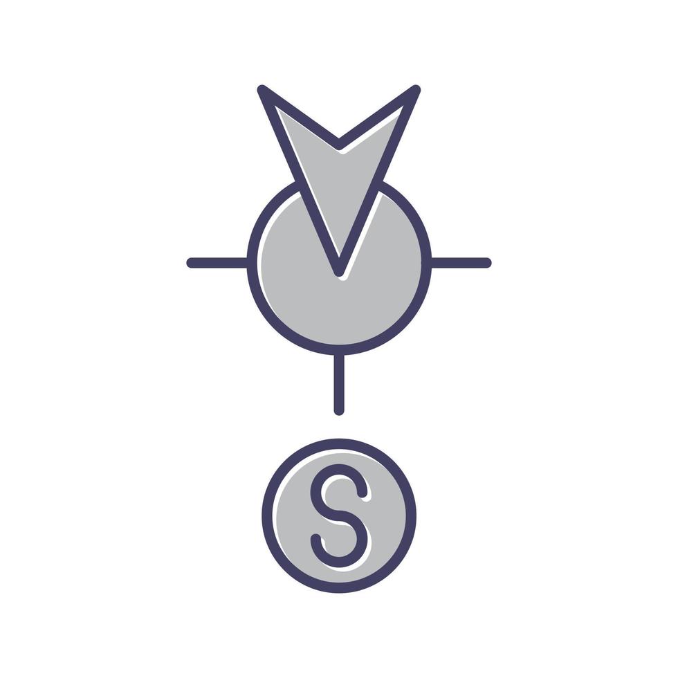 Süd-Vektor-Symbol vektor