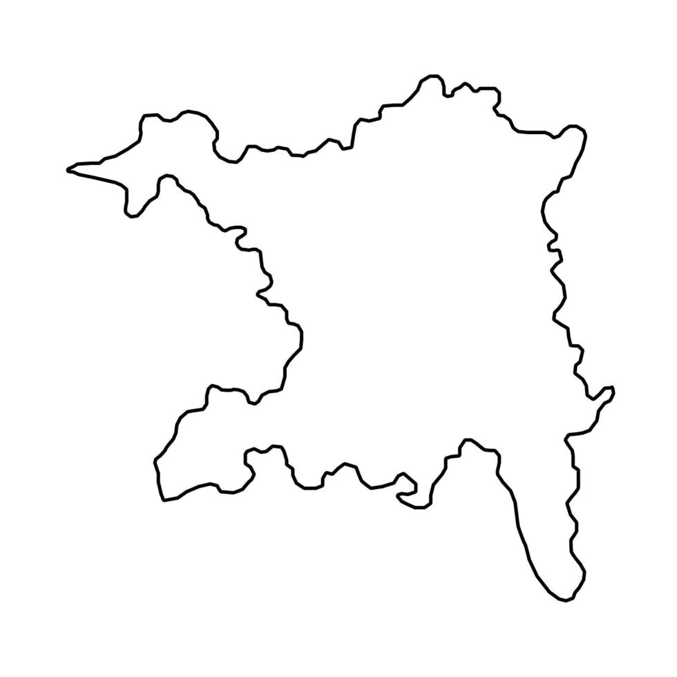 Aargauer Karte, Kantone der Schweiz. Vektor-Illustration. vektor