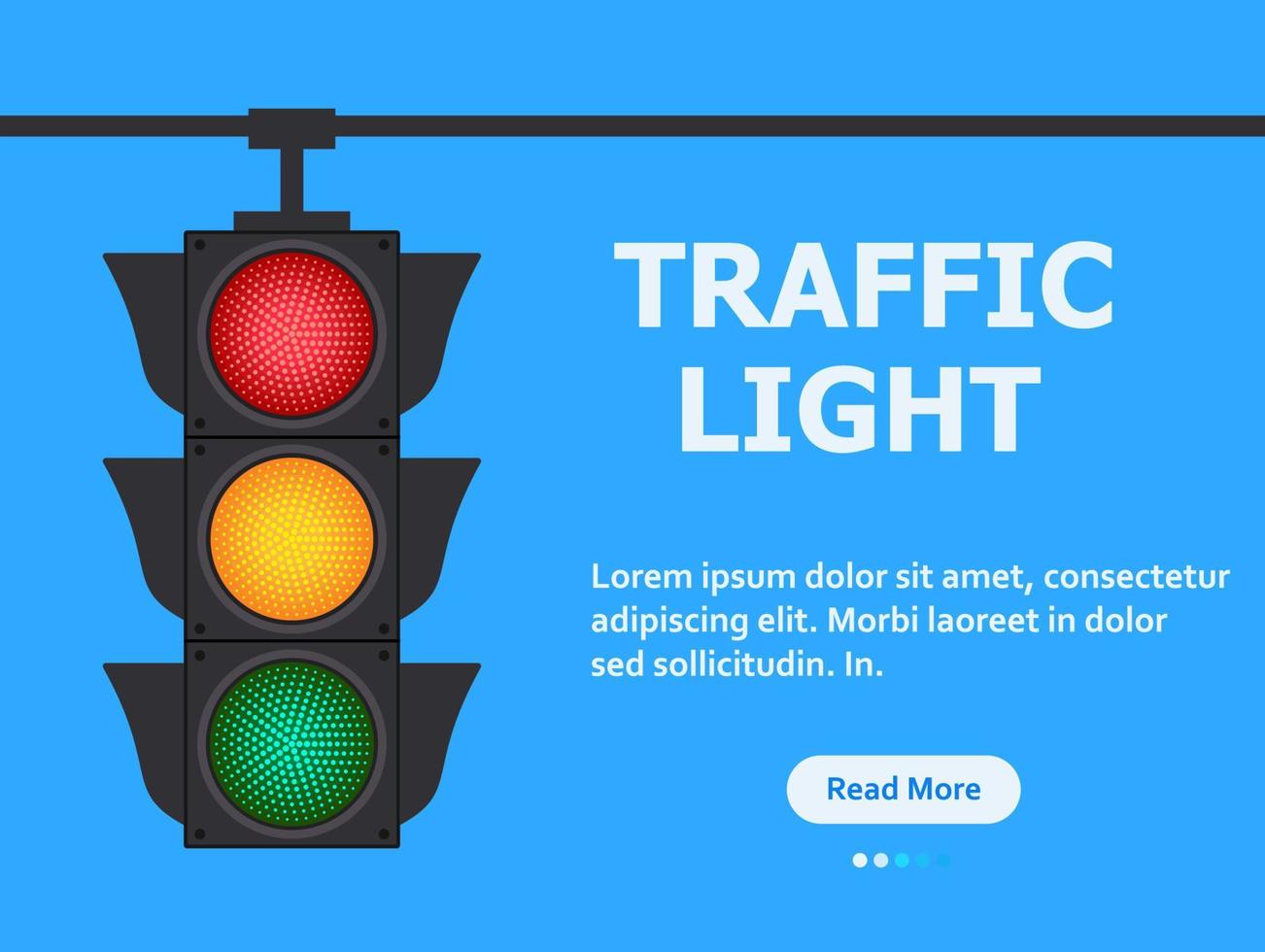 trafik lampor baner på blå bakgrund. vektor stock illustration.