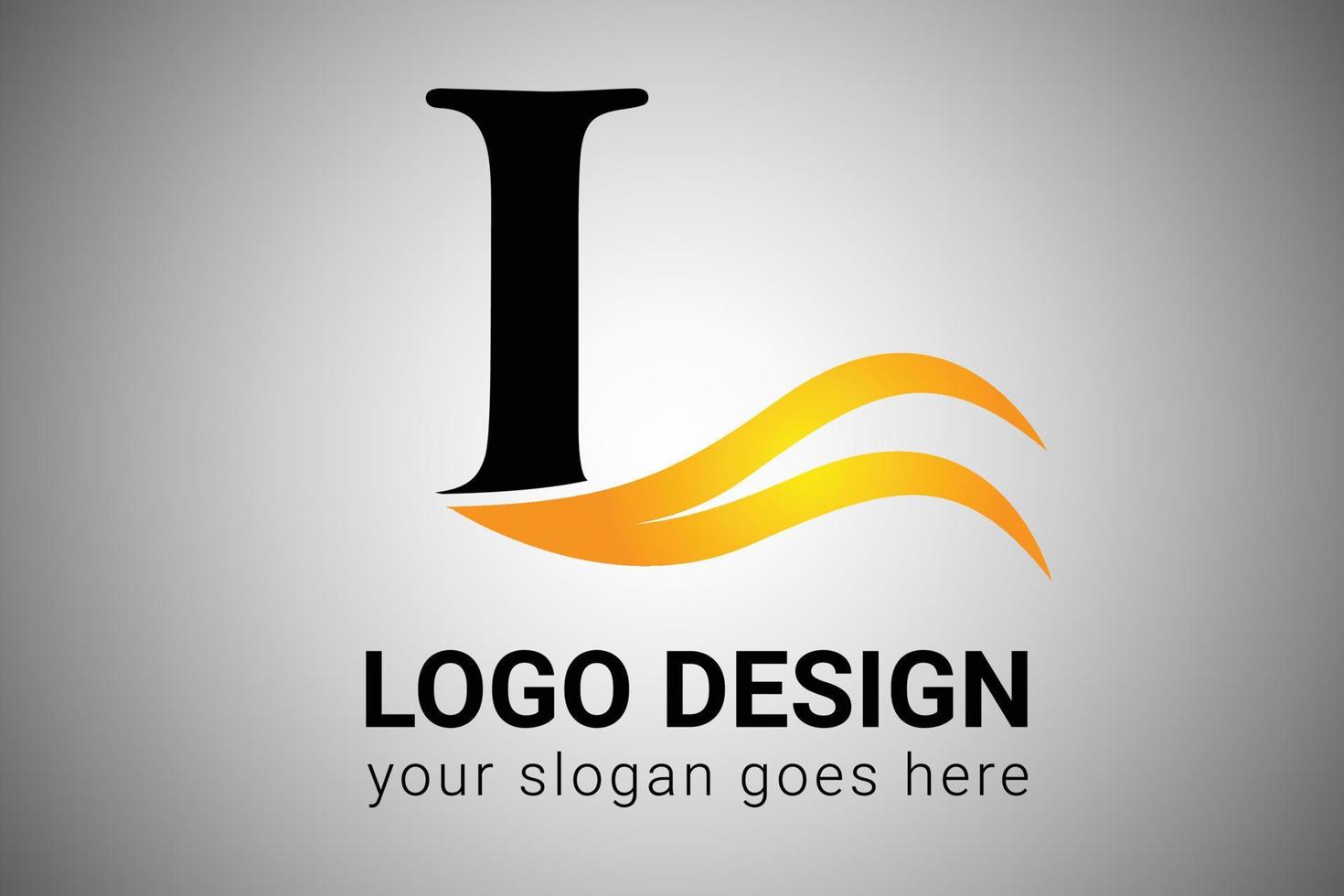 brev l logotyp design med gul och orange elegant minimalistisk vinge. kreativ l brev susa ikon vektor illustration. l brev logotyp design med brand lågor och orange susa vektor illustration.