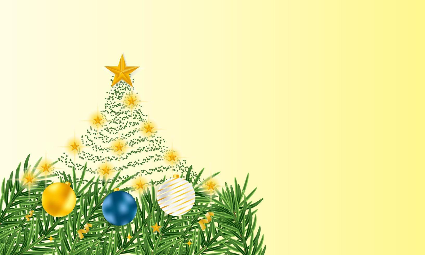 frohe weihnachten und neujahrshintergrund mit platz für geschäftsanforderungen vektor