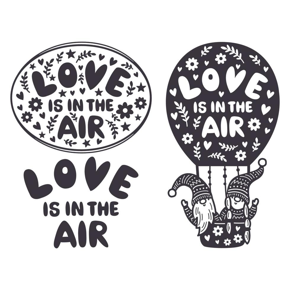 Liebe in der Luft vektor