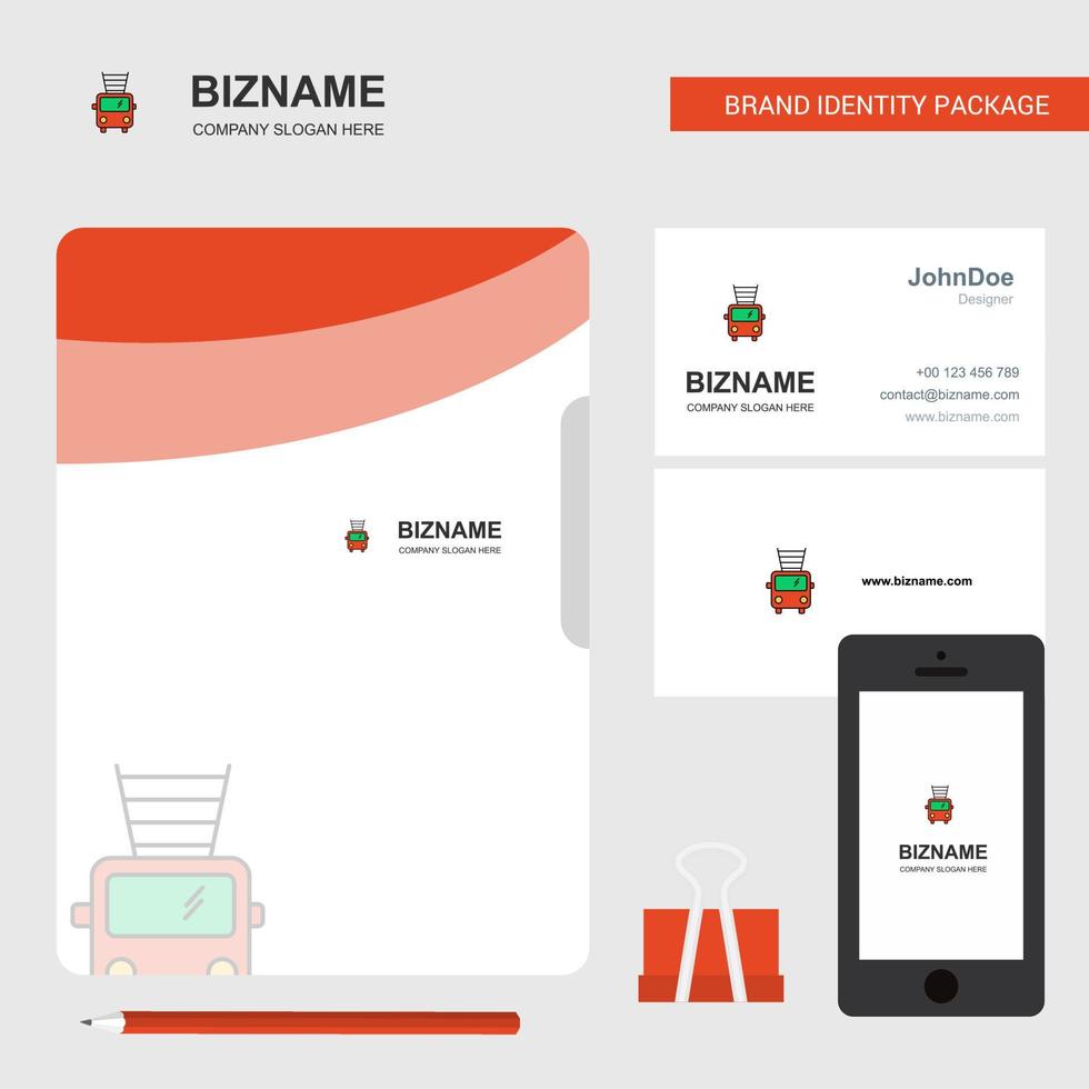 Feuerwehr-LKW-Business-Logo-Datei-Cover-Visitenkarte und mobile App-Design-Vektorillustration vektor