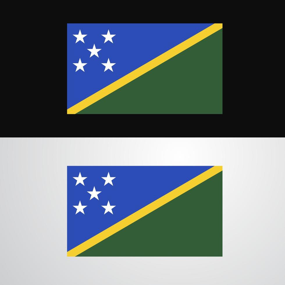 Salomonen-Flaggen-Banner-Design vektor
