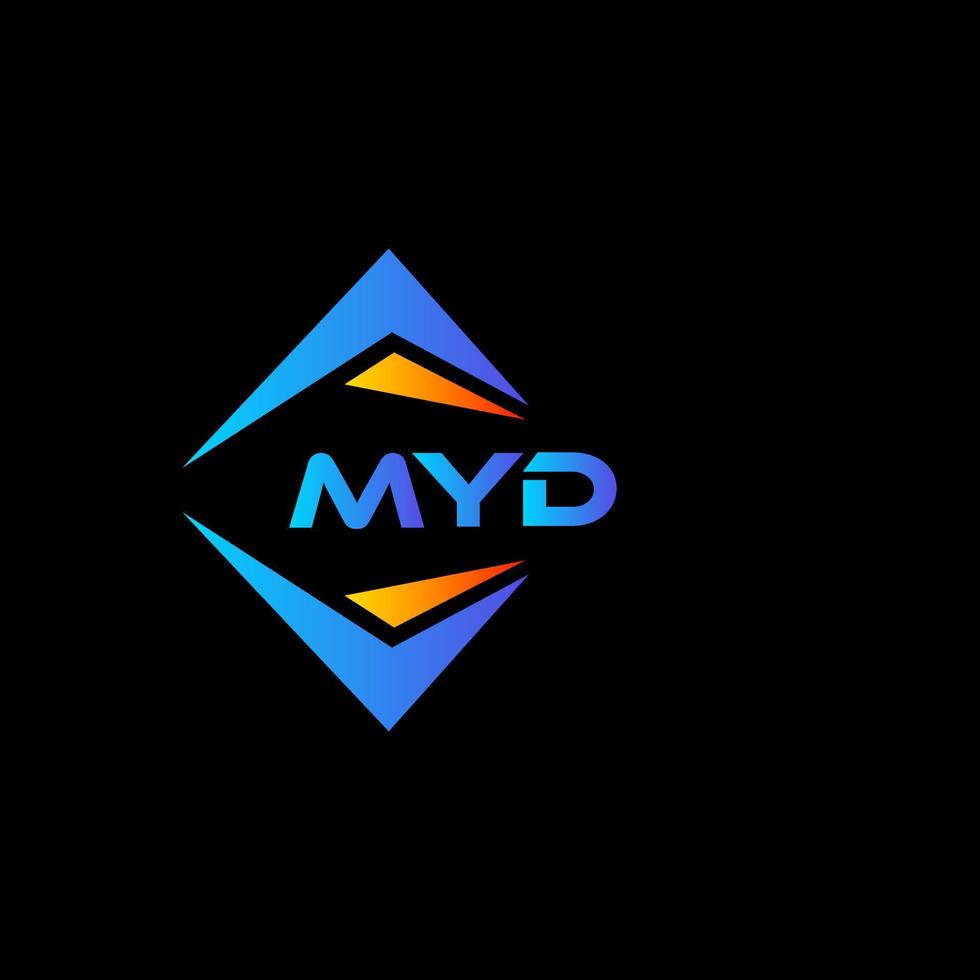 myd abstrakt teknologi logotyp design på svart bakgrund. myd kreativ initialer brev logotyp begrepp. vektor