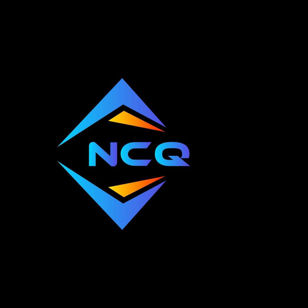 ncq abstrakt teknologi logotyp design på svart bakgrund. ncq kreativ initialer brev logotyp begrepp. vektor