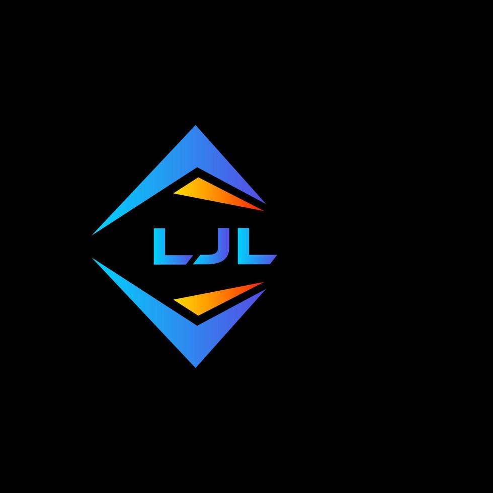 ljl abstraktes Technologie-Logo-Design auf schwarzem Hintergrund. ljl kreative Initialen schreiben Logo-Konzept. vektor