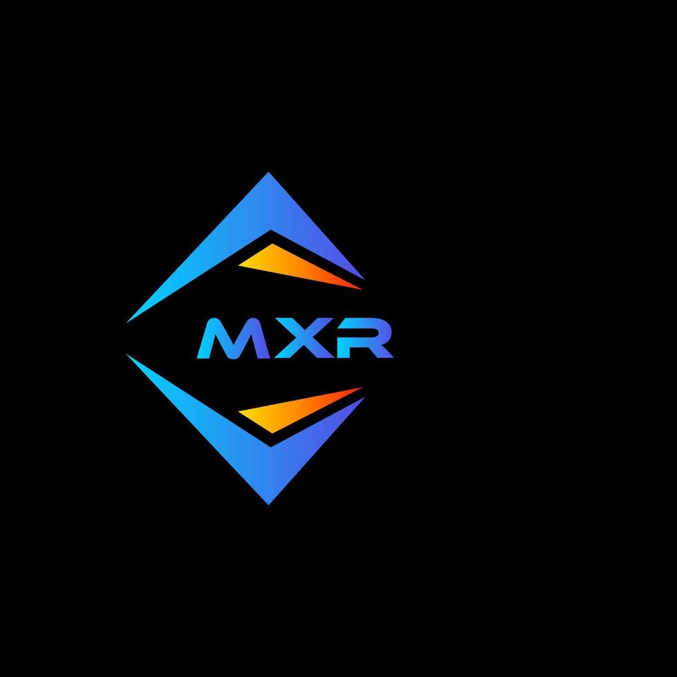 mxr abstrakt teknologi logotyp design på svart bakgrund. mxr kreativ initialer brev logotyp begrepp. vektor