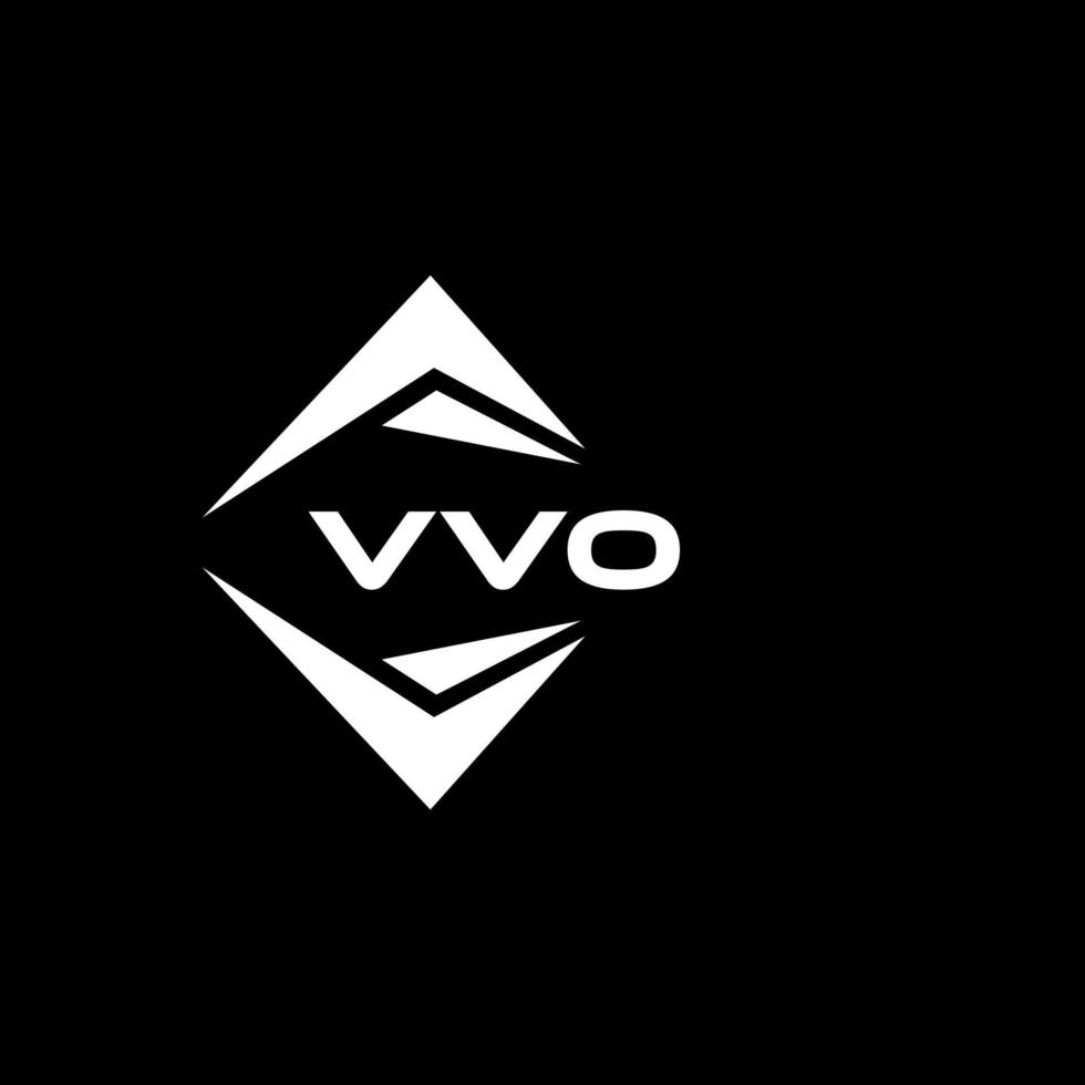 vvo abstraktes Technologie-Logo-Design auf schwarzem Hintergrund. vvo kreative Initialen schreiben Logo-Konzept. vektor