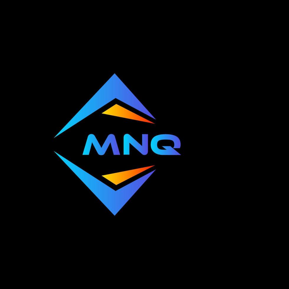 mnq abstrakt teknologi logotyp design på svart bakgrund. mnq kreativ initialer brev logotyp begrepp. vektor