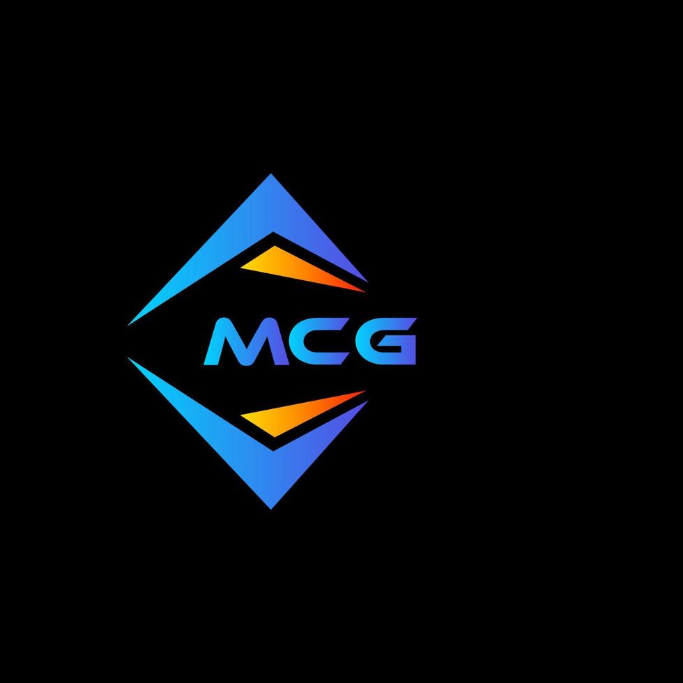 mcg abstrakt teknologi logotyp design på svart bakgrund. mcg kreativ initialer brev logotyp begrepp. vektor