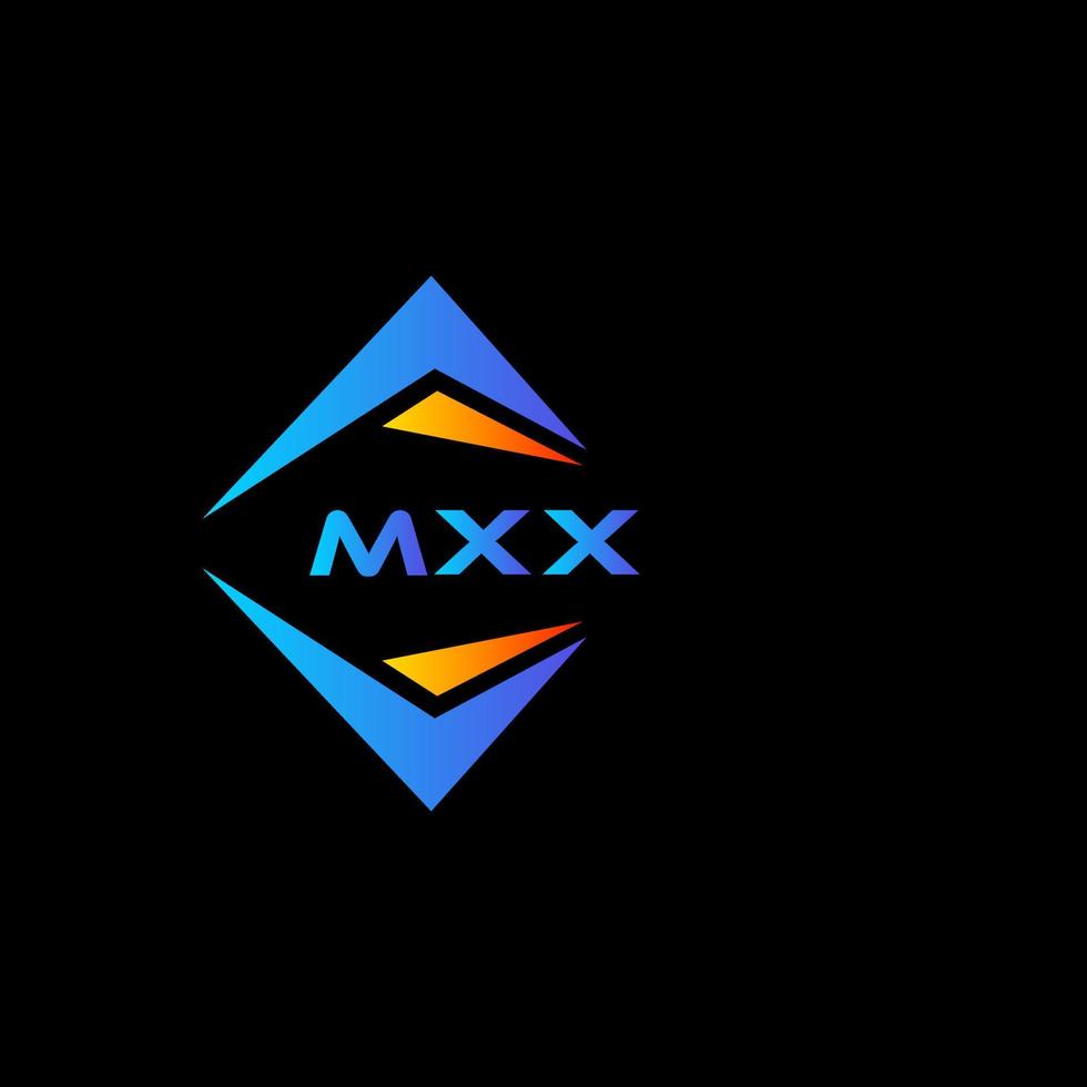 mxx abstrakt teknologi logotyp design på svart bakgrund. mxx kreativ initialer brev logotyp begrepp. vektor