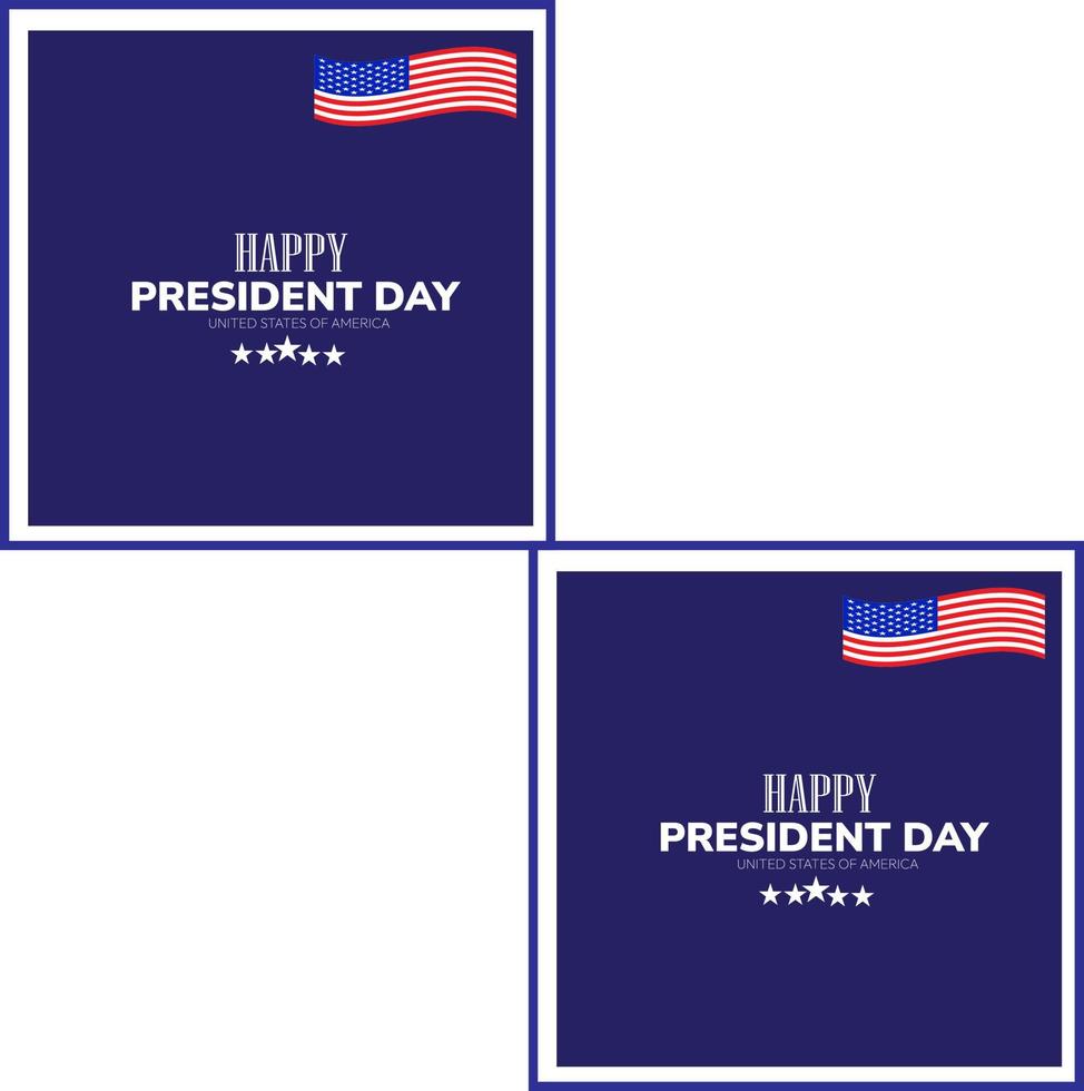 Lycklig presidentens dag mörk blå bakgrund med de oss flagga.bakgrund presidentens dag. vektor