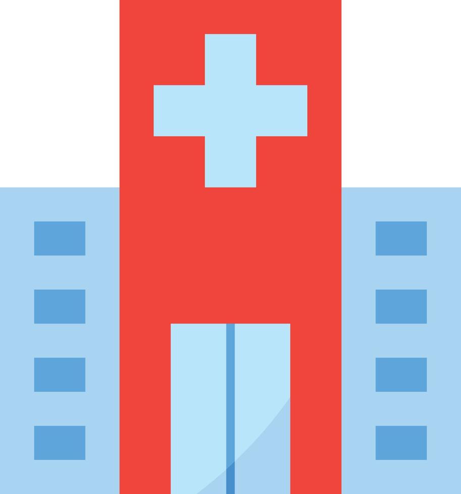 sjukhus plats sjukvård medicinsk Centrum - platt ikon vektor