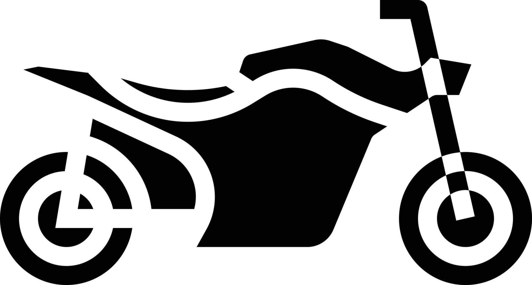 Motorradfahren Motorradfahren Rennen - solide Ikone vektor