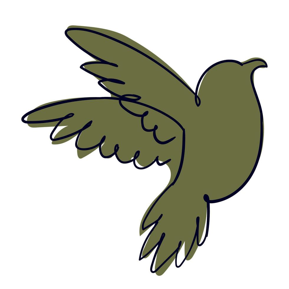 grüner Taubenvogel vektor